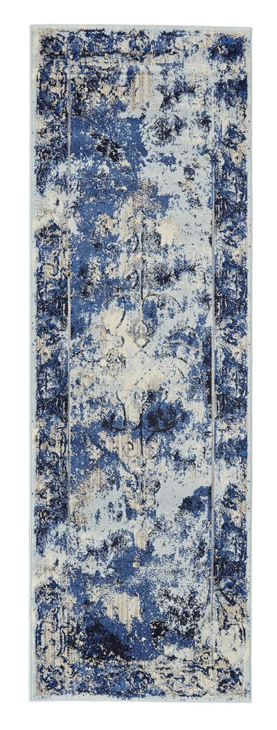 product image for Carini Blue and Ivory Rug by BD Fine Flatshot Image 1 85