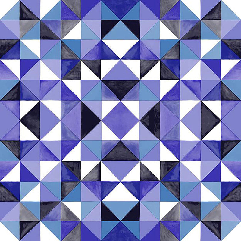 media image for Geometric Contemporary Edgy Wallpaper in Purple/Indigo 21