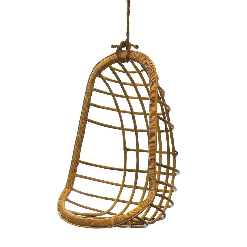 media image for Hanging Rattan Chair By Twos Company Twos 6204 1 215