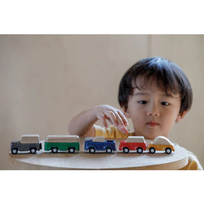 product image for red suv by plan toys pl 6281 5 6