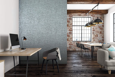 product image for Manhattan /Loft Tile Wallpaper in Steel Blue 45