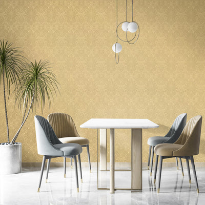 product image for Brocade Wallpaper in Ochre 56