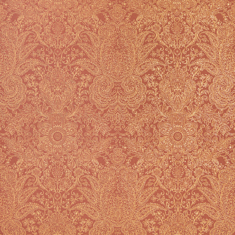 media image for Brocade Wallpaper in Old Red 278