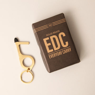 product image of brass edc no touch tool by izola 1 57