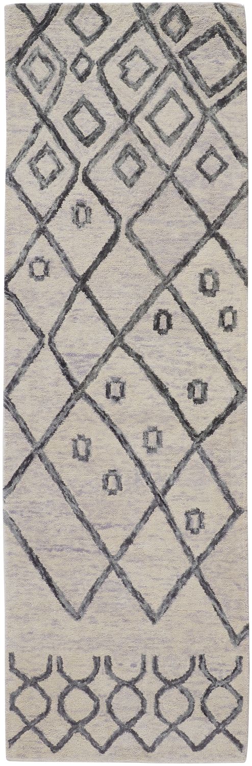 media image for Quillan Hand Tufted Beige and Gray Rug by BD Fine Flatshot Image 1 261