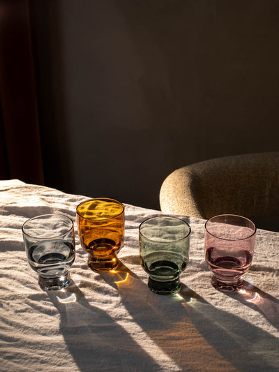 product image for 6 oz drinking glass 4 colors set of 4 4 83