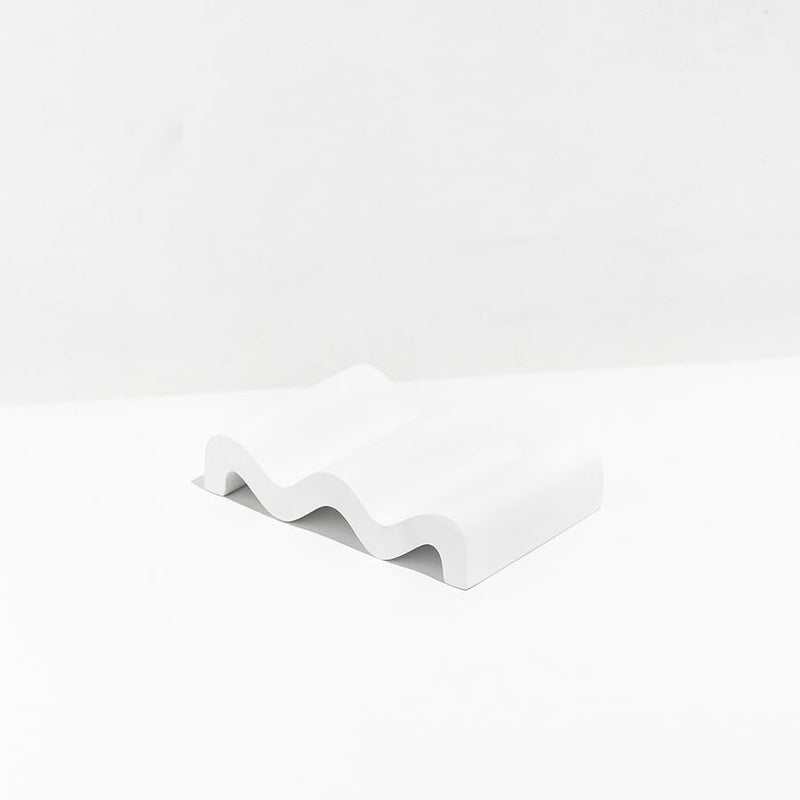 media image for WAVE SOAP DISH - WHITE 26