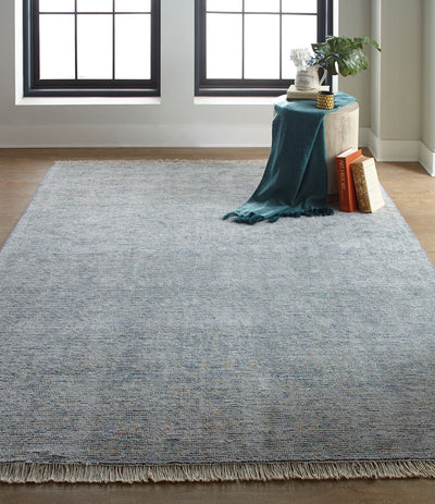 product image for Ramey Hand Woven Aegean Blue and Gray Rug by BD Fine Roomscene Image 1 42