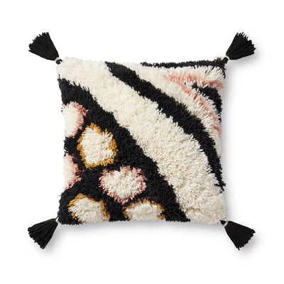 product image for Hand Woven Black / White Pillow Flatshot Image 1 31