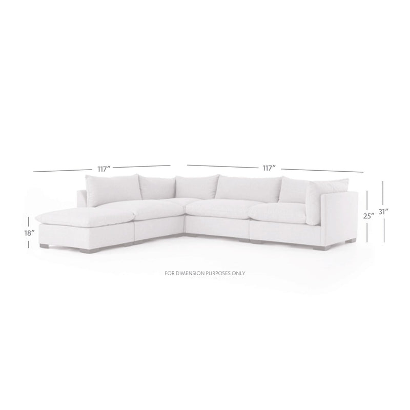 media image for Westwood 4-Piece Sectional w/ Ottoman (Left) Alternate Image 1 282