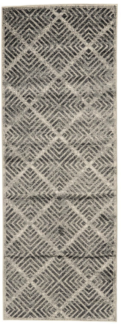 product image for Alessandria Gray and Ivory Rug by BD Fine Flatshot Image 1 76