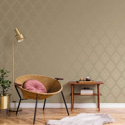 product image for Emporium Ogee Gold from the Emporium Collection by Galerie Wallcoverings 7