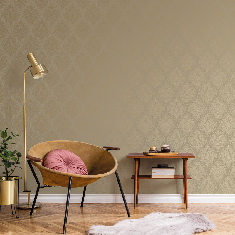 media image for Emporium Ogee Gold from the Emporium Collection by Galerie Wallcoverings 282