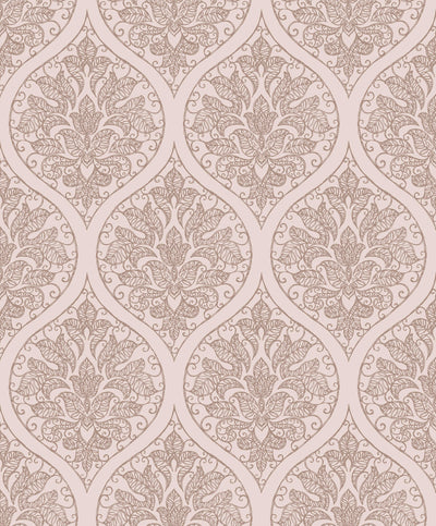 product image of Emporium Ogee Pink from the Emporium Collection by Galerie Wallcoverings 545