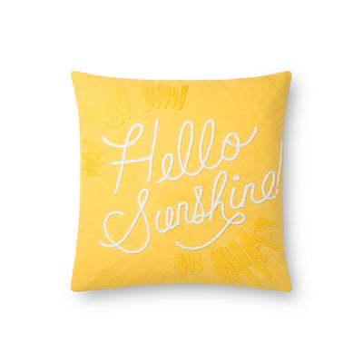 product image of Yellow & White Pillow Flatshot Image 1 510