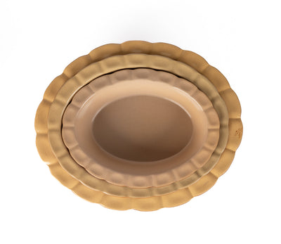 product image for Poterie Renault Oval Pie Dish Large- Brown-10 63