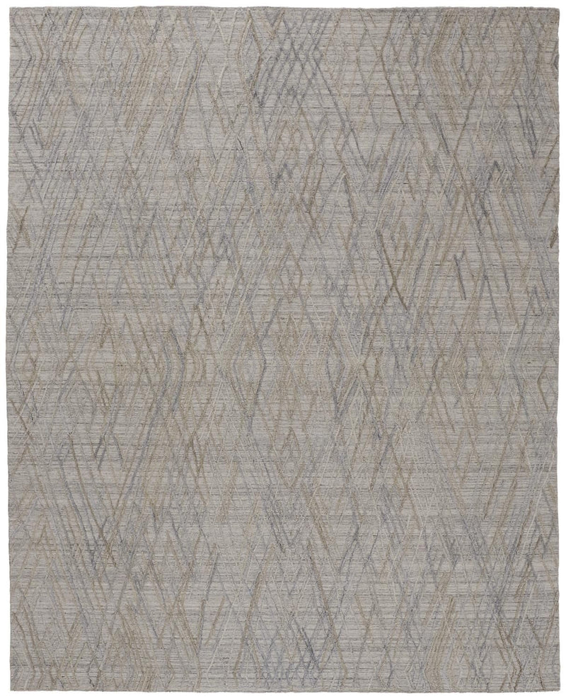 media image for Huntley Hand Woven Gray and Blue Rug by BD Fine Flatshot Image 1 240