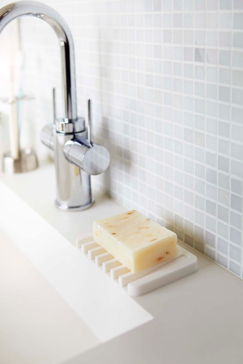media image for Flow Self Draining Soap Tray by Yamazaki 226