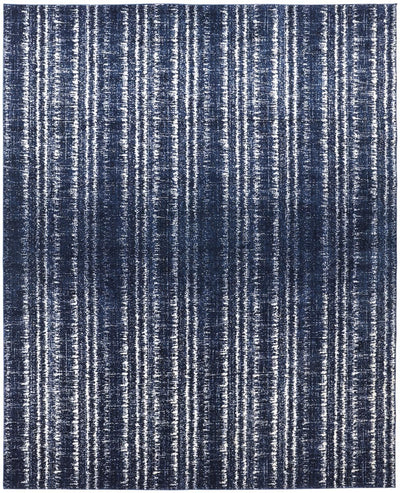 product image for Meera Blue and Ivory Rug by BD Fine Flatshot Image 1 56