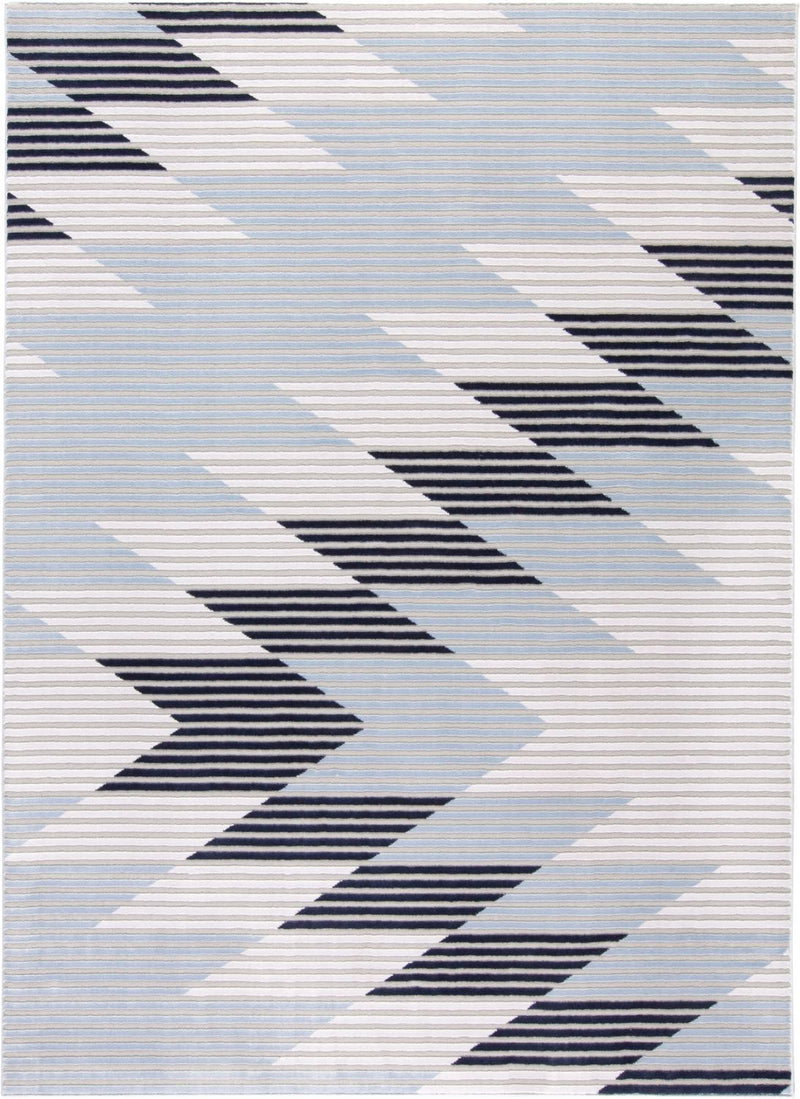 media image for Crowford Blue and White Rug by BD Fine Flatshot Image 1 264
