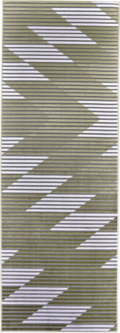 product image for Crowford Gold and White Rug by BD Fine Flatshot Image 1 1