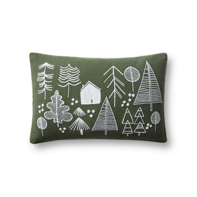 product image of Hand Woven Forest Pillow Flatshot Image 1 583