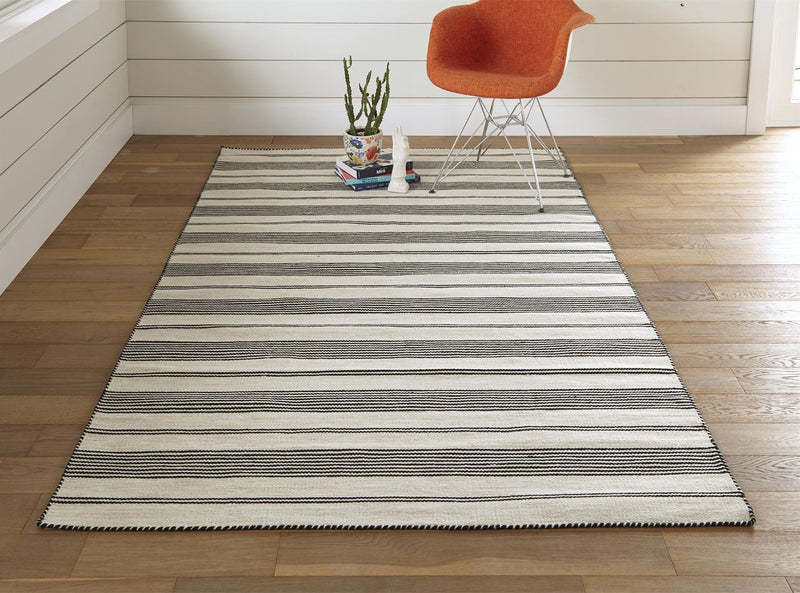 media image for Granberg Hand Woven Black and White Rug by BD Fine Roomscene Image 1 212