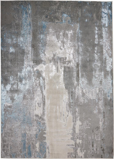 product image for Aurelian Silver and Teal Rug by BD Fine Flatshot Image 1 42