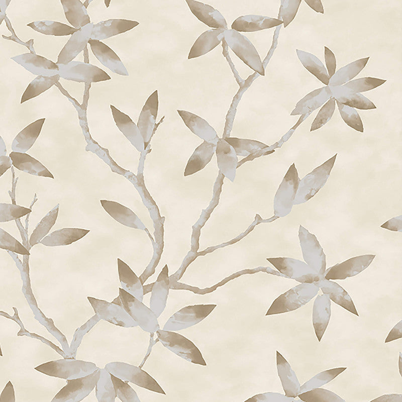 media image for Branch Motif Texture Wallpaper in Sand/Silver 237