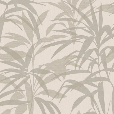 product image of Bamboo Leaf Exotic Wallpaper in Silver/Grey 567