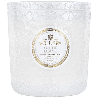 product image of suede blanc 30oz luxe candle 1 556
