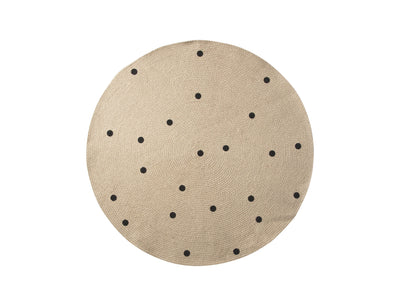 product image of Small Jute Carpet in Black Dots by Ferm Living 513