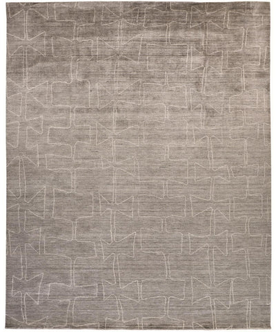 product image for Miska Hand Woven Gray and Ivory Rug by BD Fine Flatshot Image 1 41