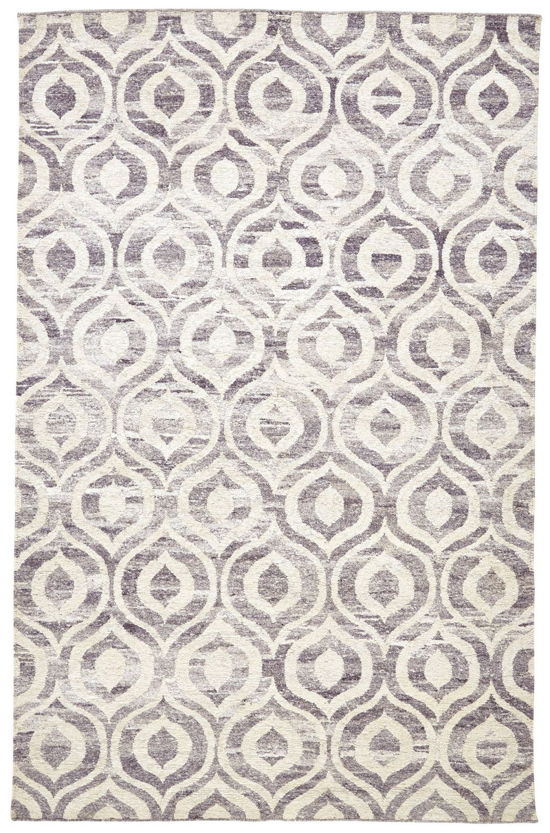 media image for Ainsley Hand Knotted Green and Ivory Rug by BD Fine Flatshot Image 1 217