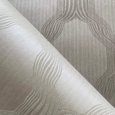 product image for Beaded Ogee Traditional Wallpaper in Silver/Champagne 8