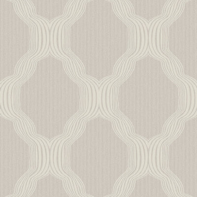 product image of Beaded Ogee Traditional Wallpaper in Silver/Champagne 589