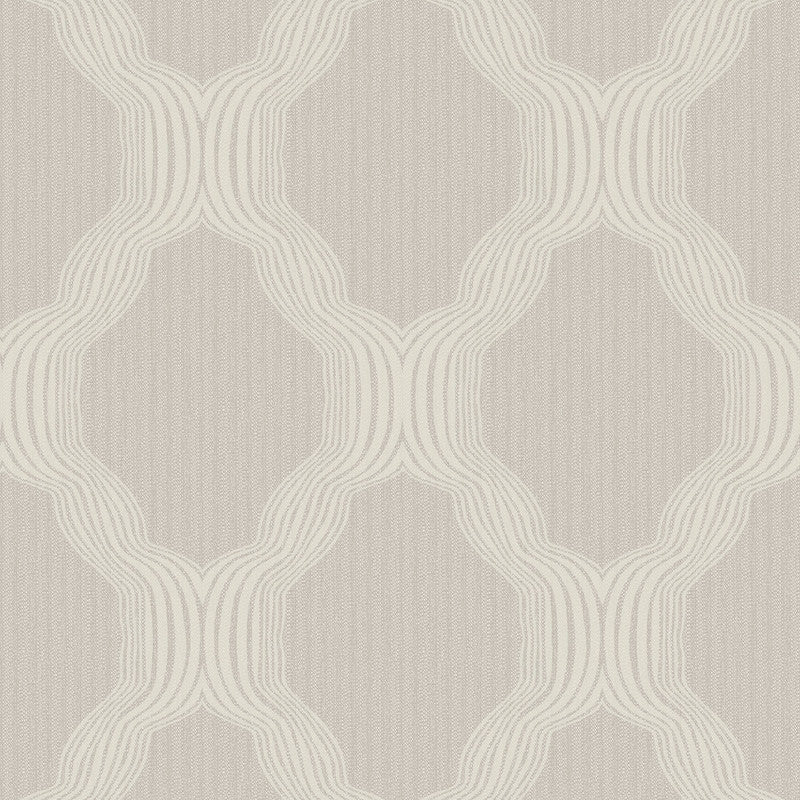 media image for Beaded Ogee Traditional Wallpaper in Silver/Champagne 272