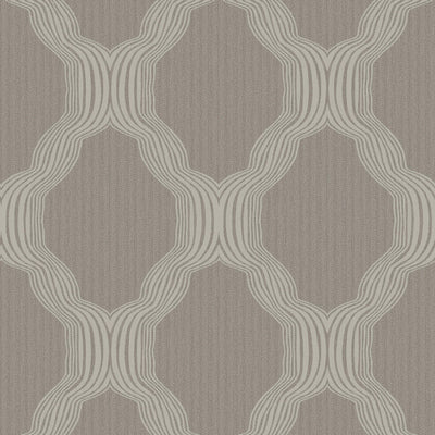 product image of Beaded Ogee Traditional Wallpaper in Pewter/Silver/Grey 55