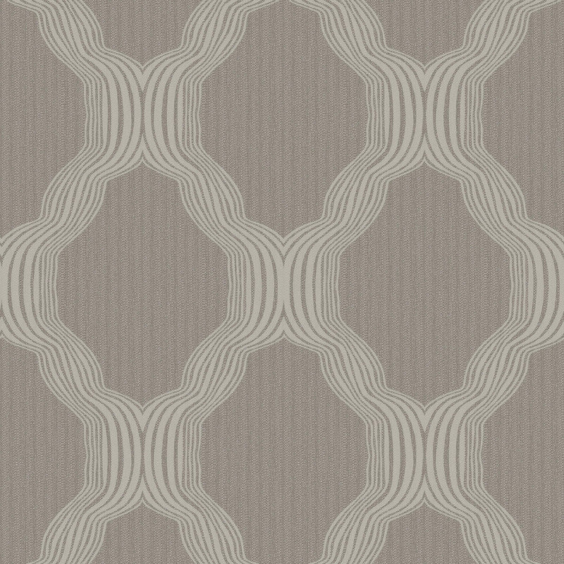 media image for Beaded Ogee Traditional Wallpaper in Pewter/Silver/Grey 214