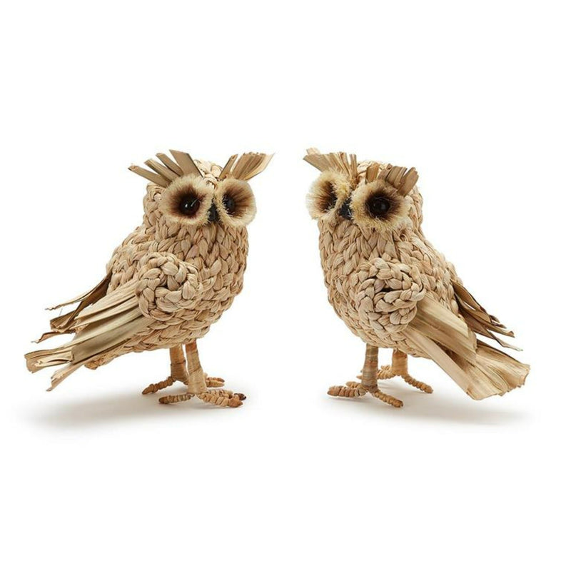 media image for Hand-Crafted Owls - Set of 2 219