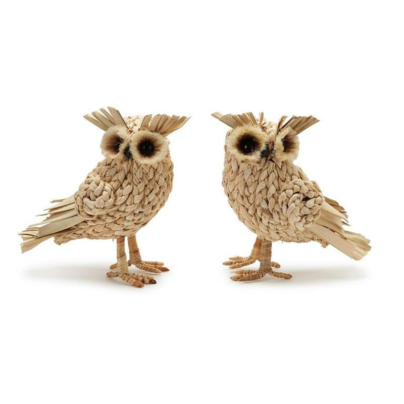 media image for Hand-Crafted Owls - Set of 2 288