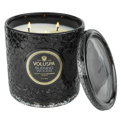 product image for burning woods 30oz luxe candle 3 98