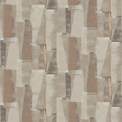 product image for Geometric Abstract Wallpaper in Terracotta/Brown 99