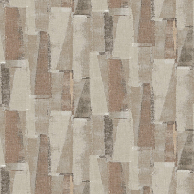 media image for Geometric Abstract Wallpaper in Terracotta/Brown 266