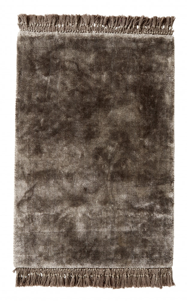 media image for noble warm grey carpet w fringes by ladron dk 1 221