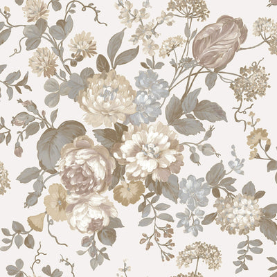 product image for Bouquet Edra Beige Wallpaper from Cottage Chic Collection by Galerie Wallcoverings 14