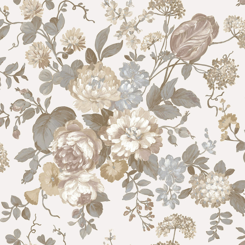 media image for Bouquet Edra Beige Wallpaper from Cottage Chic Collection by Galerie Wallcoverings 285