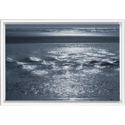 product image for silver sea framed canvas 6 18