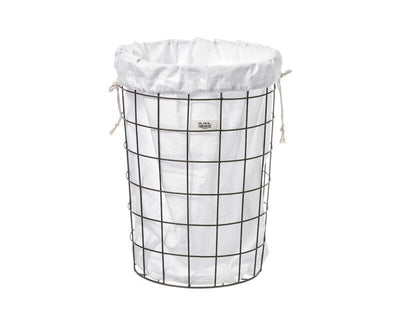 product image for wire basket with plain laundry bag medium design by puebco 4 87