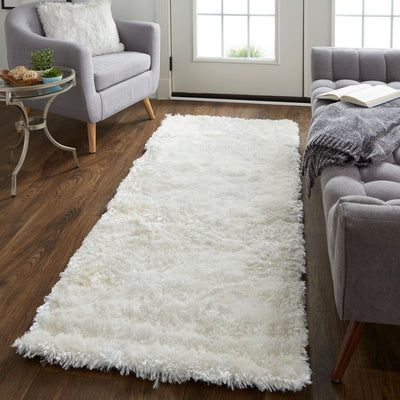 product image for Kelim Hand Tufted Pearl White Rug by BD Fine Roomscene Image 1 7